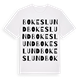 White t-shirt med Bokeslund ordlek t-shirt