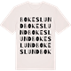 Vintage White t-shirt med Bokeslund ordlek t-shirt