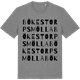 Mid Heather Gray t-shirt med Bökestorps mölla ordlek t-shirt