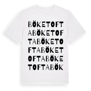 Böketofta ordlek t-shirt – ekologisk bomull t-shirt från Pinshirt