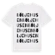 White t-shirt med Böljehusen ordlek t-shirt