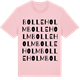 Pink Cotton t-shirt med Bolleholm ordlek t-shirt