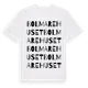 White t-shirt med Bolmarehuset ordlek t-shirt