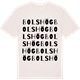 Vintage White t-shirt med Bolshög ordlek t-shirt