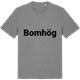 Mid Heather Gray t-shirt med Bomhög fetstil t-shirt