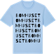 Blue Soul t-shirt med Bomhuset ordlek t-shirt