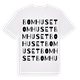 White t-shirt med Bomhuset ordlek t-shirt