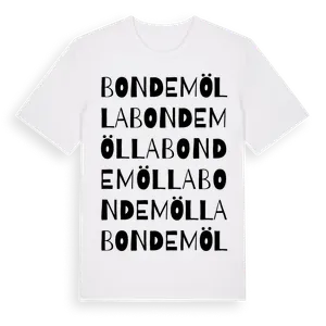 Bondemölla ordlek t-shirt – ekologisk bomull t-shirt från Pinshirt