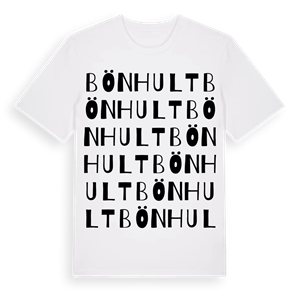 Bönhult ordlek t-shirt – ekologisk bomull t-shirt från Pinshirt