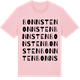 Pink Cotton t-shirt med Bonnsten ordlek t-shirt