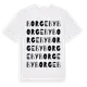 White t-shirt med Borgeby ordlek t-shirt