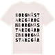 Vintage White t-shirt med Borgmästaregården ordlek t-shirt