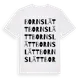 White t-shirt med Bornslätt ordlek t-shirt