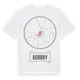 White t-shirt med Borrby t-shirt
