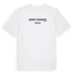 Borrby Strandbad i Sverige t-shirt – ekologisk bomull t-shirt från Pinshirt