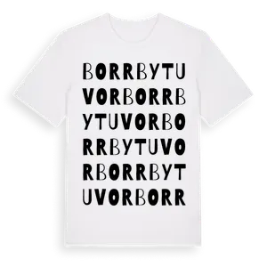 Borrby Tuvor ordlek t-shirt – ekologisk bomull t-shirt från Pinshirt