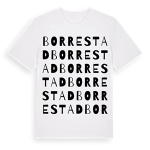 Borrestad ordlek t-shirt – ekologisk bomull t-shirt från Pinshirt