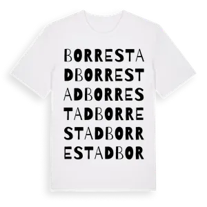 Borrestad ordlek t-shirt – ekologisk bomull t-shirt från Pinshirt