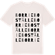 Vintage White t-shirt med Borrie boställe ordlek t-shirt