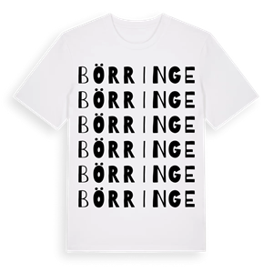 Börringe ordlek t-shirt – ekologisk bomull t-shirt från Pinshirt