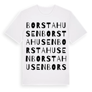 Borstahusen ordlek t-shirt – ekologisk bomull t-shirt från Pinshirt