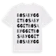 White t-shirt med Bosabygget ordlek t-shirt