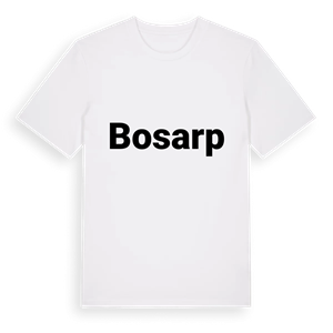 Bosarp fetstil t-shirt – ekologisk bomull t-shirt från Pinshirt