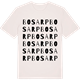 Vintage White t-shirt med Bosarp ordlek t-shirt