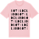 Pink Cotton t-shirt med Botildelund ordlek t-shirt