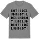 Mid Heather Gray t-shirt med Botildelund ordlek t-shirt