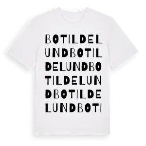 Botildelund ordlek t-shirt – ekologisk bomull t-shirt från Pinshirt