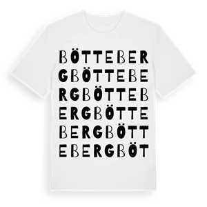Bötteberg ordlek t-shirt – ekologisk bomull t-shirt från Pinshirt