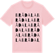 Pink Cotton t-shirt med Brådala ordlek t-shirt