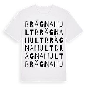 Brägnahult ordlek t-shirt – ekologisk bomull t-shirt från Pinshirt