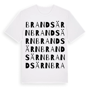 Brandsärn ordlek t-shirt – ekologisk bomull t-shirt från Pinshirt
