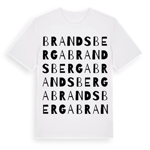 Brandsberga ordlek t-shirt – ekologisk bomull t-shirt från Pinshirt