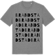 Mid Heather Gray t-shirt med Brandstad ordlek t-shirt