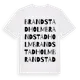 White t-shirt med Brandstadholm ordlek t-shirt
