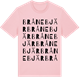 Pink Cotton t-shirt med Brånebjär ordlek t-shirt