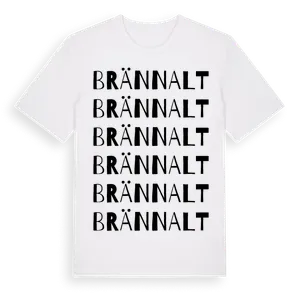 Brännalt ordlek t-shirt – ekologisk bomull t-shirt från Pinshirt