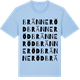 Blue Soul t-shirt med Bränneröd ordlek t-shirt
