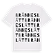 Bränneslätt ordlek t-shirt