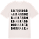 Vintage White t-shirt med Brännorna ordlek t-shirt