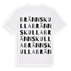 Brännskulla ordlek t-shirt