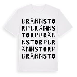 Brännstorp ordlek t-shirt – ekologisk bomull t-shirt från Pinshirt