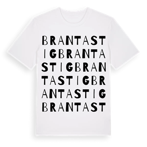 Brantastig ordlek t-shirt – ekologisk bomull t-shirt från Pinshirt