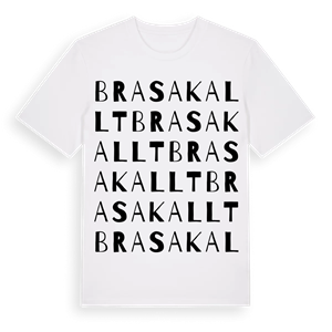 Brasakallt ordlek t-shirt – ekologisk bomull t-shirt från Pinshirt