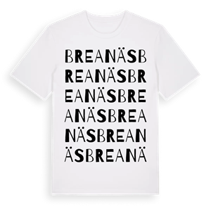 Breanäs ordlek t-shirt – ekologisk bomull t-shirt från Pinshirt