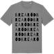 Mid Heather Gray t-shirt med Brearöd ordlek t-shirt