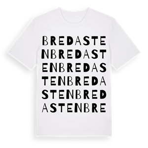 Bredasten ordlek t-shirt – ekologisk bomull t-shirt från Pinshirt